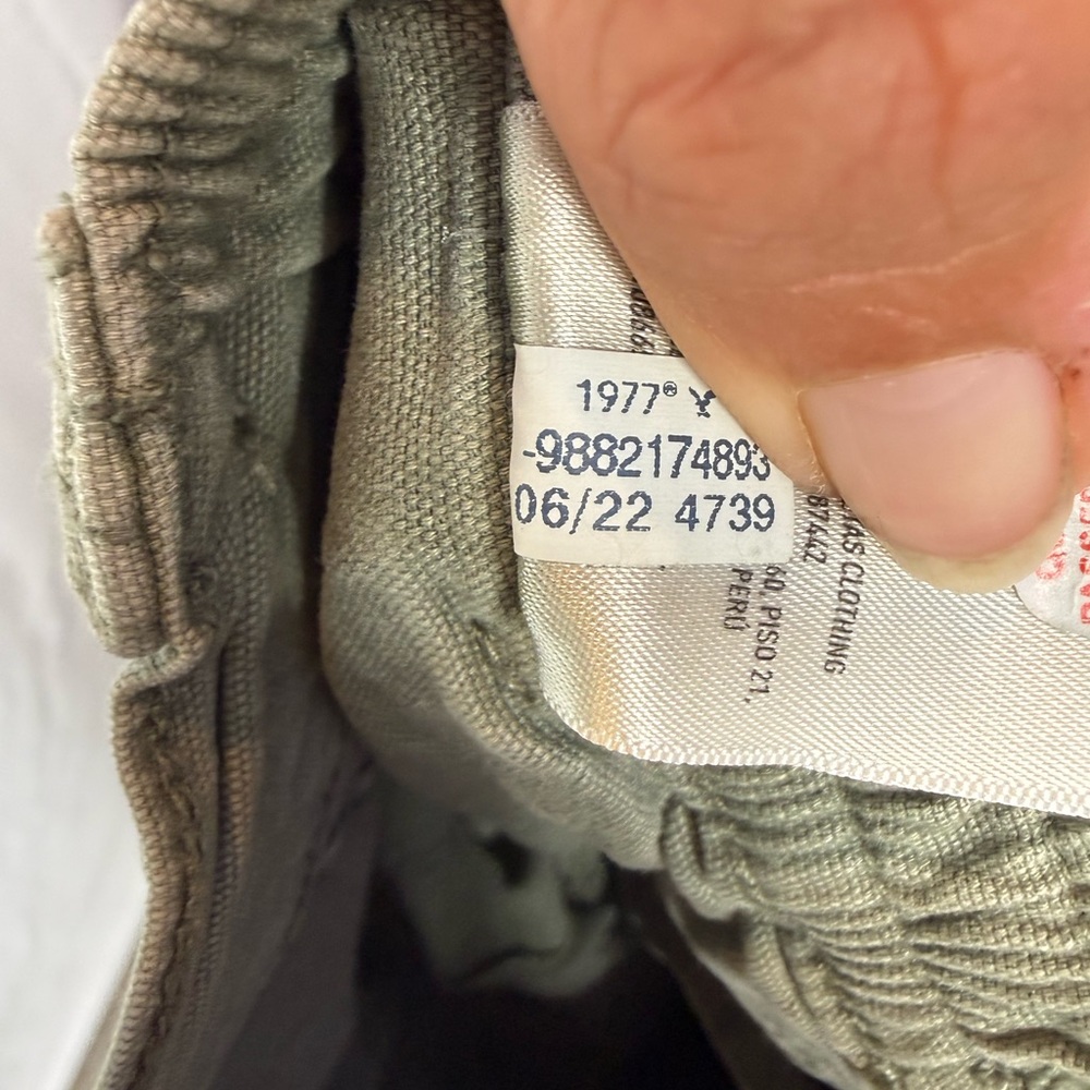 American Eagle Cargo Stretch Straight Pants in Green Size 2 Regular - Picture 10 of 11